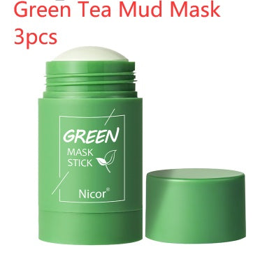 Cleansing Green Tea Mask Clay Stick Oil Control Anti-Acne Whitening Seaweed Mask