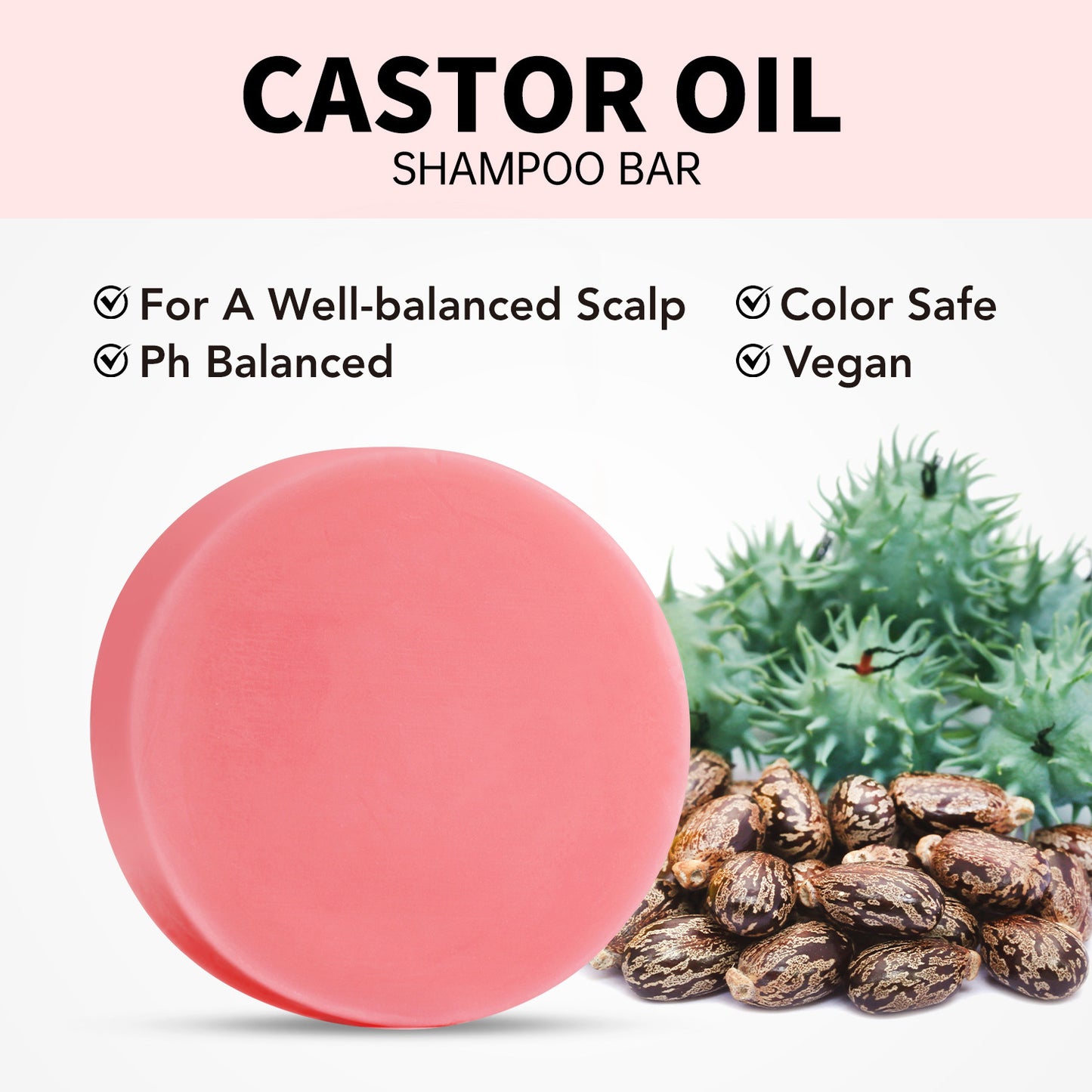 Castor Oil Foaming Shampoo bar